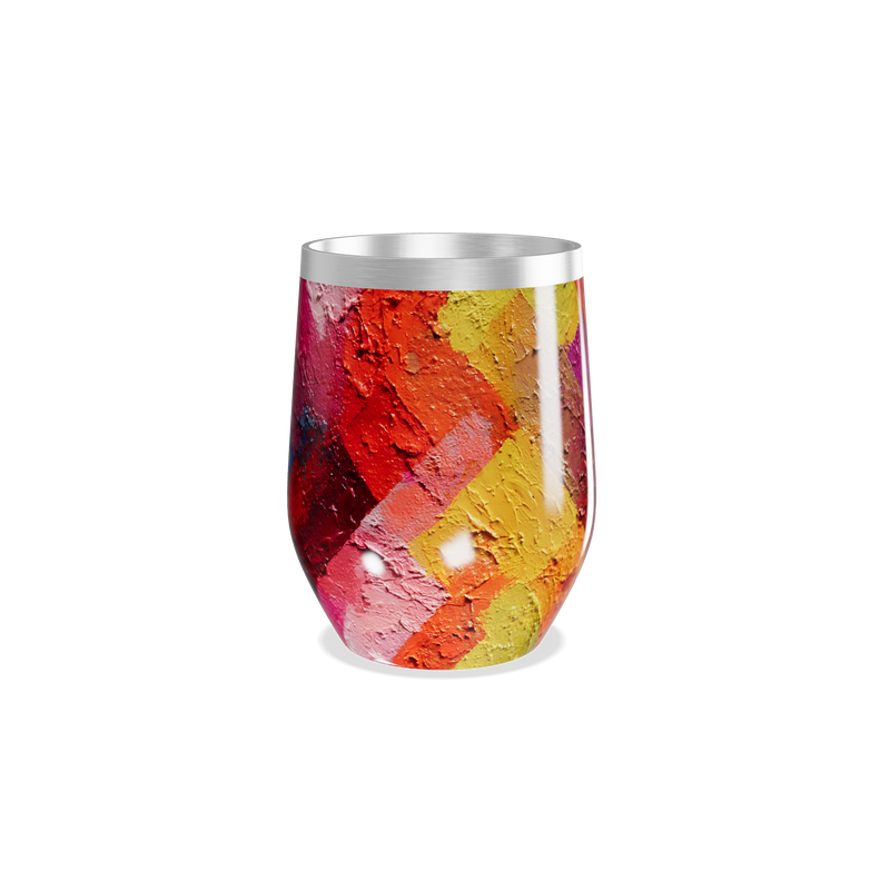 Copo Térmico Slim - Estampa Colorida Aço Inox