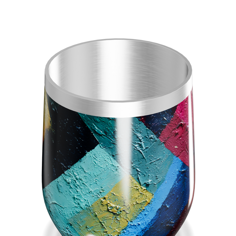 Copo Térmico Slim - Estampa Colorida Aço Inox