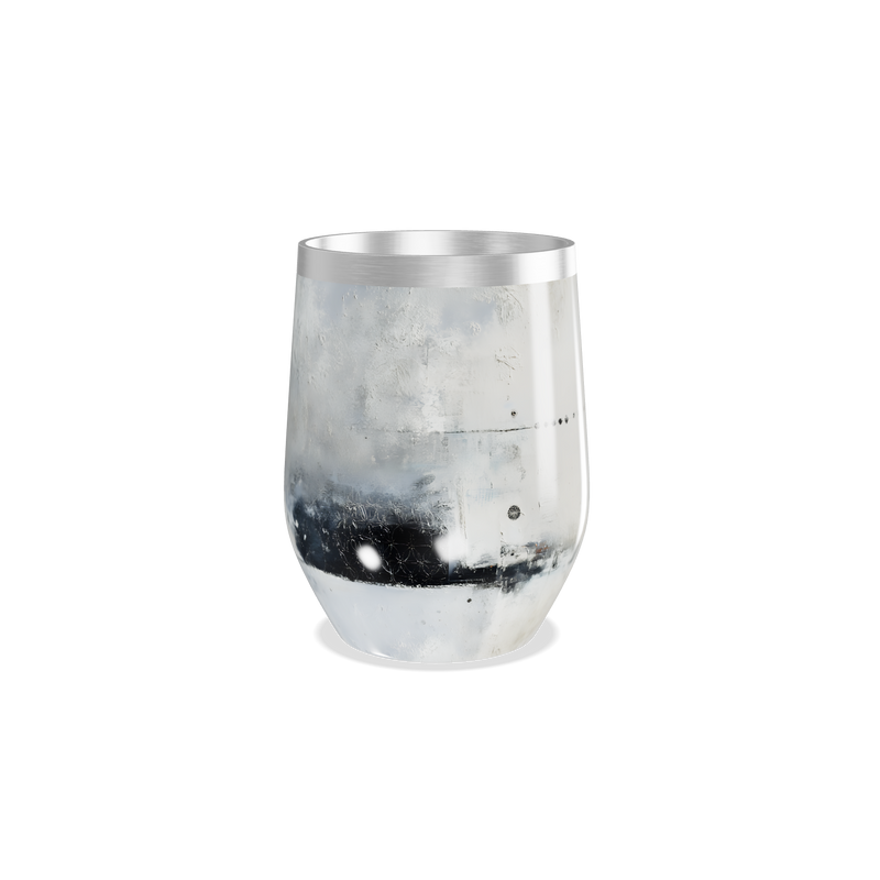 Copo Térmico Slim - Prata Efeito Marmorizado