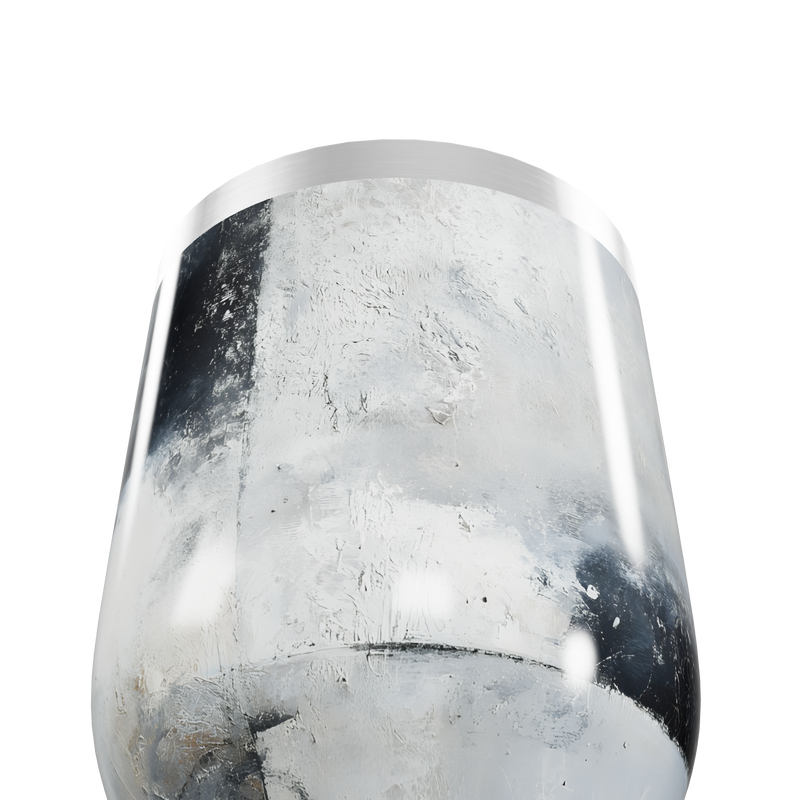 Copo Térmico Slim - Prata Efeito Marmorizado