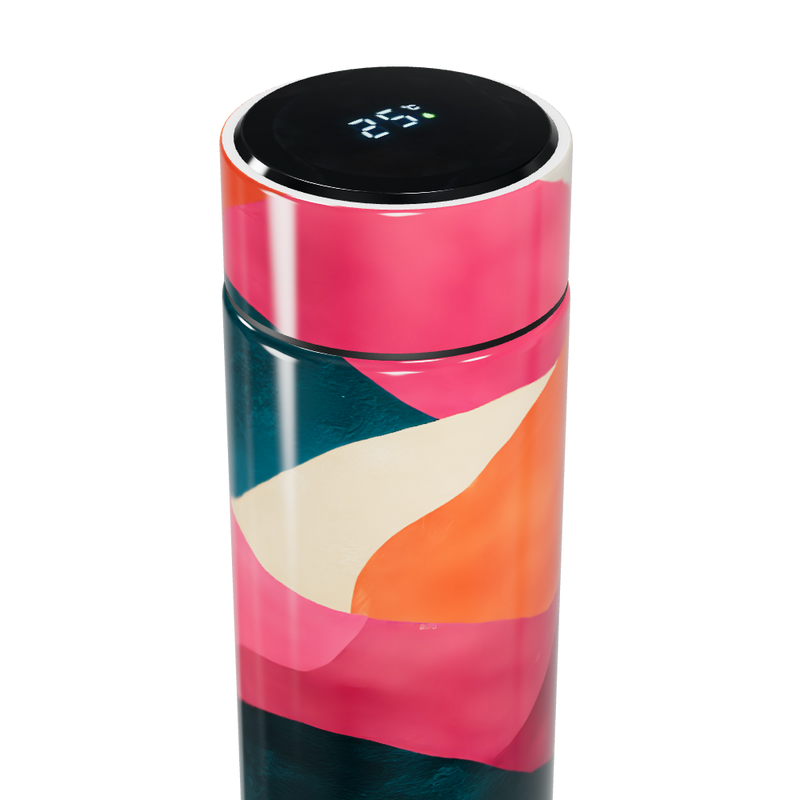 Garrafa Térmica Touch - Colorida Abstracta