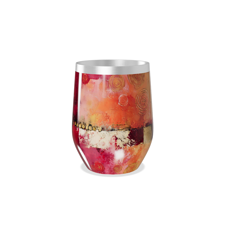 Copo Térmico Slim - Estampa Abstrata Colorida