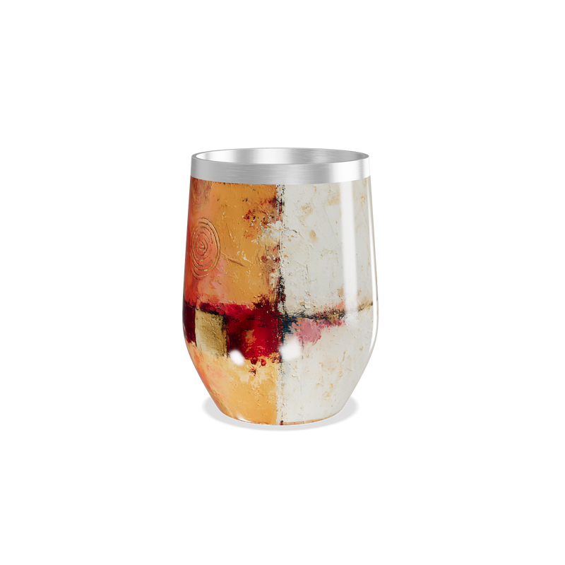 Copo Térmico Slim - Estampa Abstrata Colorida