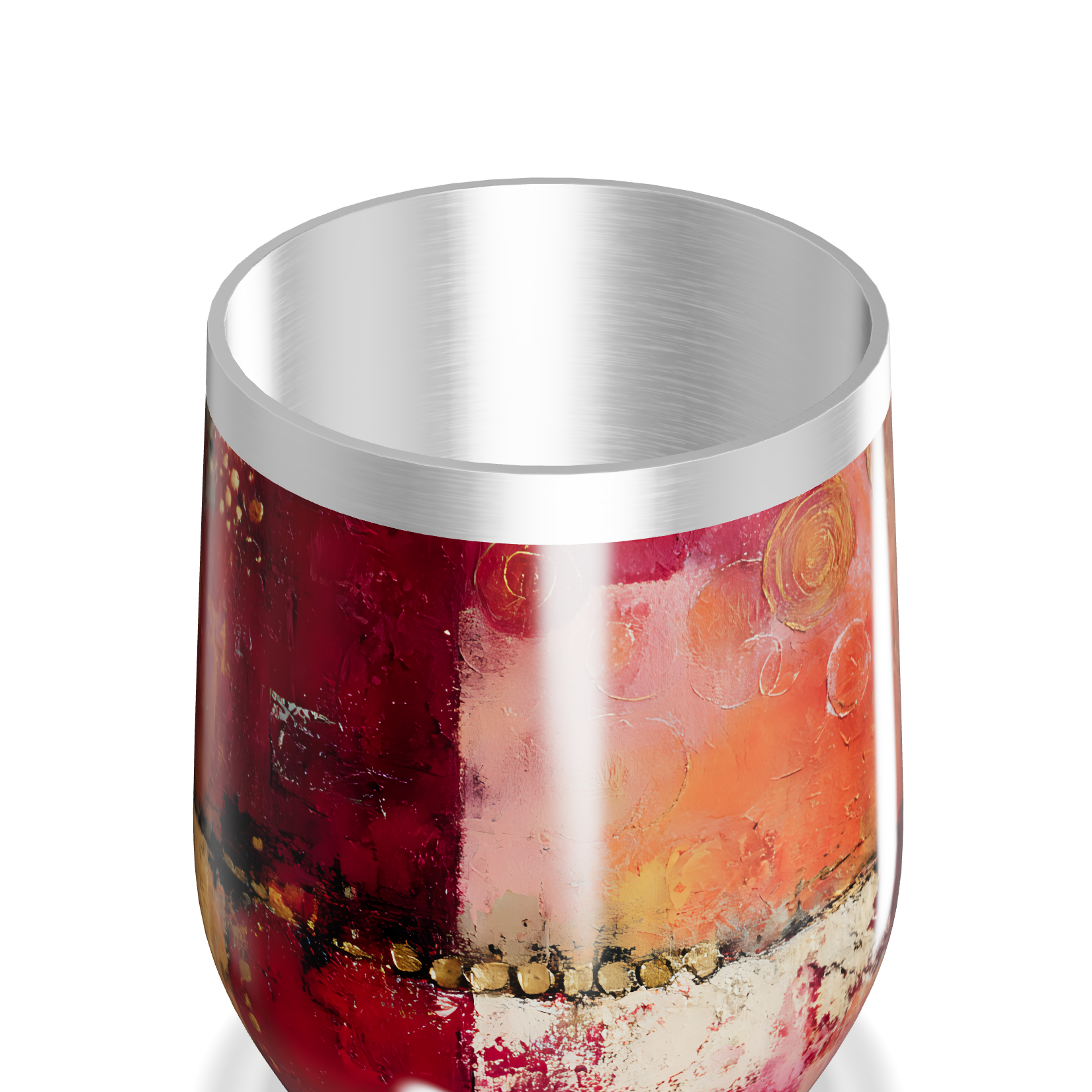 Copo Térmico Slim - Estampa Abstrata Colorida