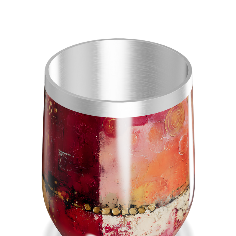 Copo Térmico Slim - Estampa Abstrata Colorida