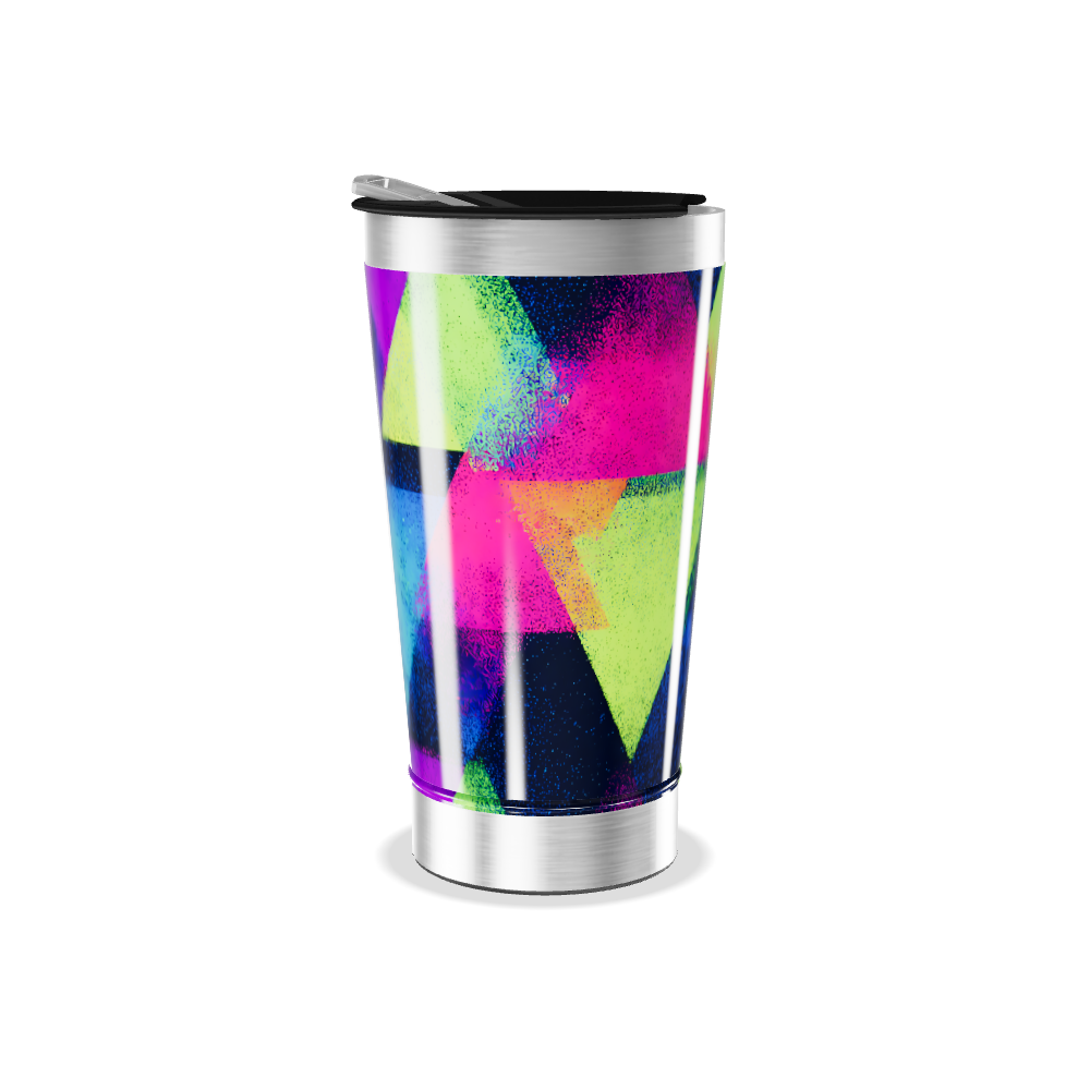Copo Térmico - Estampa Geométrica Colorida