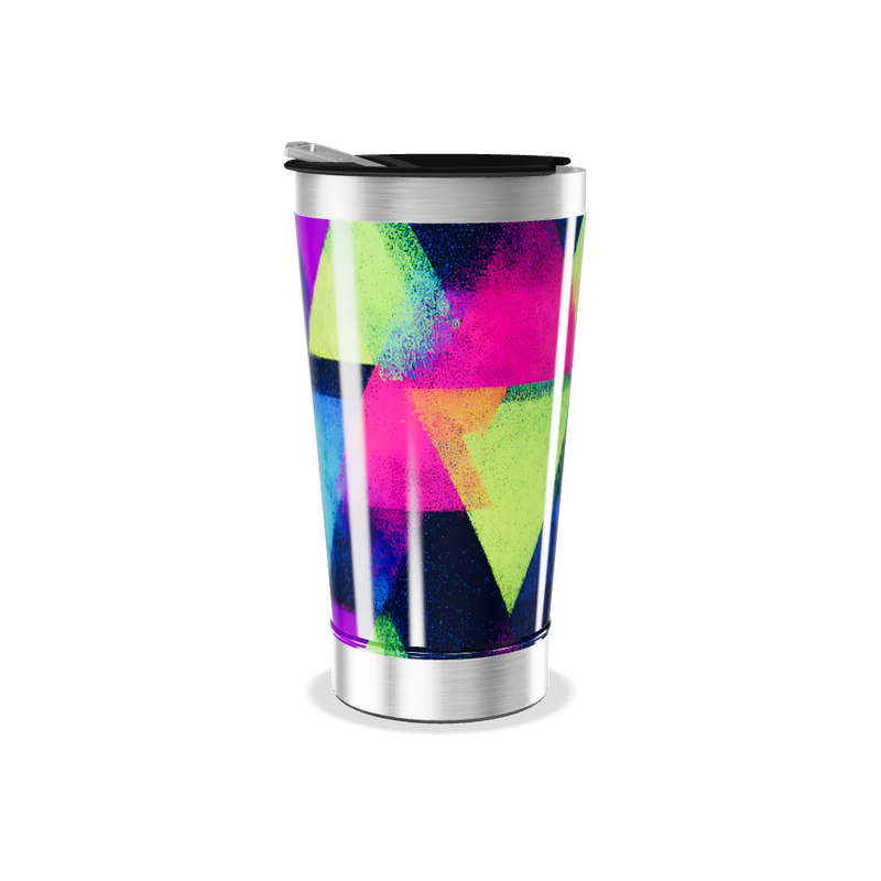 Copo Térmico - Estampa Geométrica Colorida