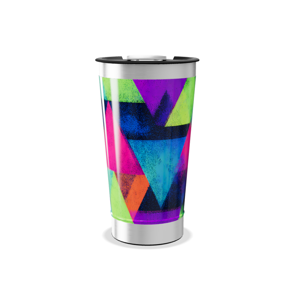 Copo Térmico - Estampa Geométrica Colorida