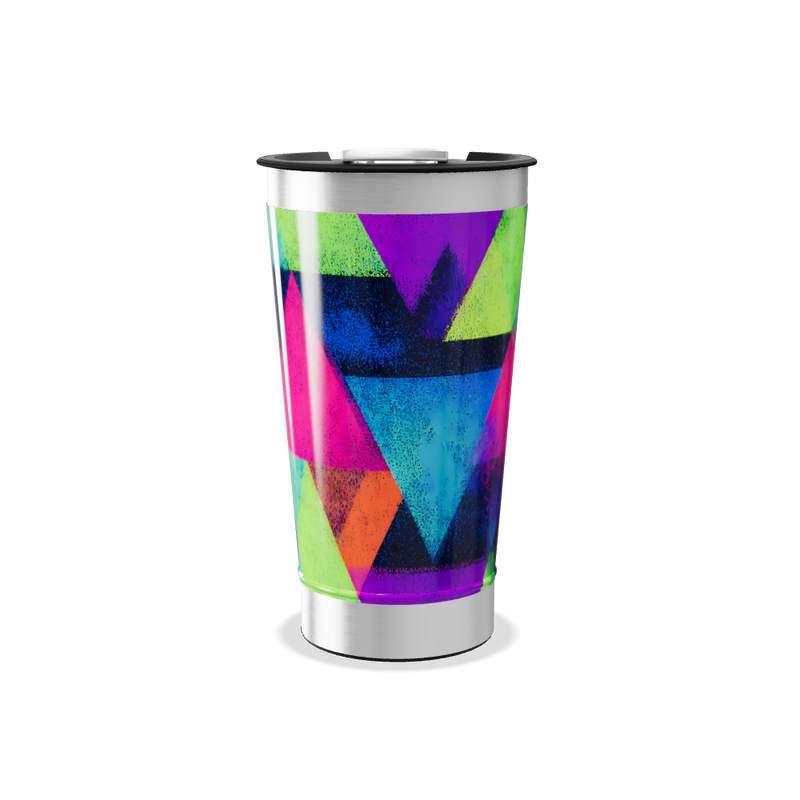 Copo Térmico - Estampa Geométrica Colorida