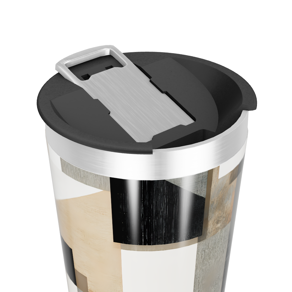 Copo Térmico - Estampa Geométrica Aço Inox