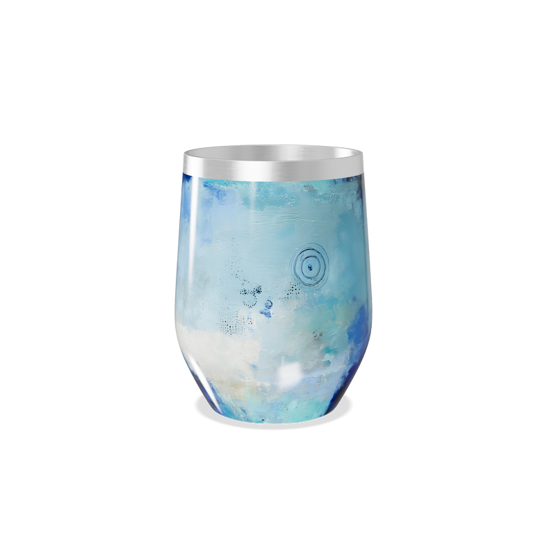 Copo Térmico Slim - Azul Artístico Inox