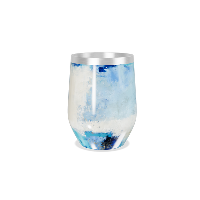 Copo Térmico Slim - Azul Artístico Inox