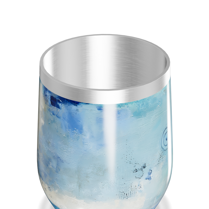 Copo Térmico Slim - Azul Artístico Inox