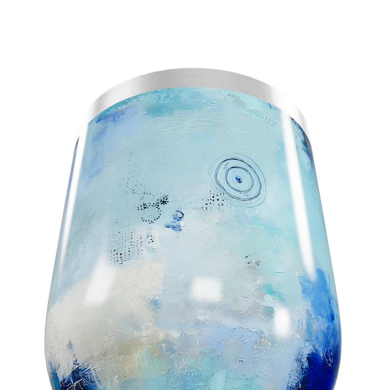 Copo Térmico Slim - Azul Artístico Inox