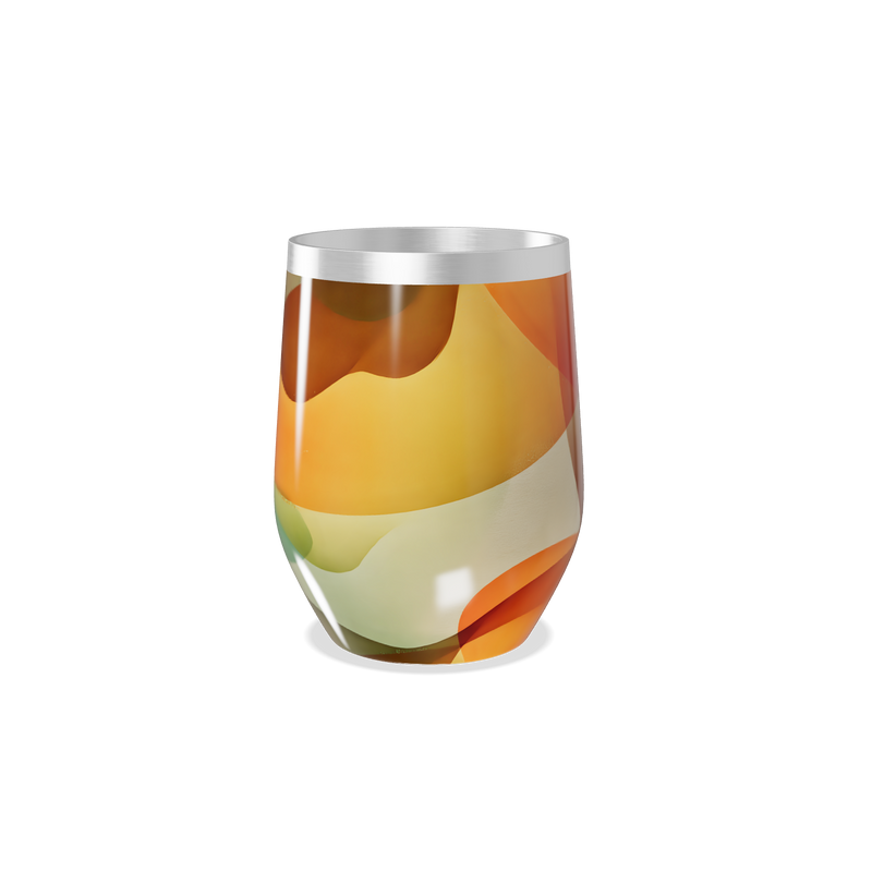 Copo Térmico Slim - Estampa Abstrata Colorida