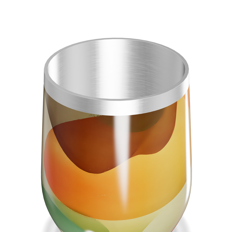 Copo Térmico Slim - Estampa Abstrata Colorida