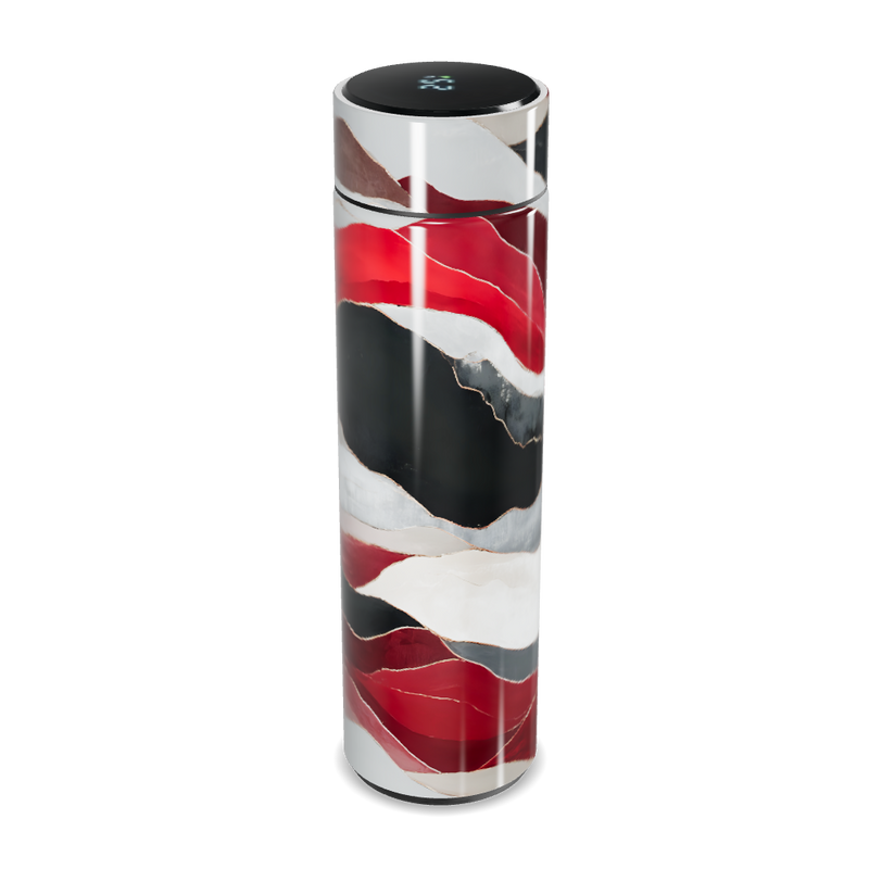 Garrafa Térmica Touch - Design Marmorizado Colorido