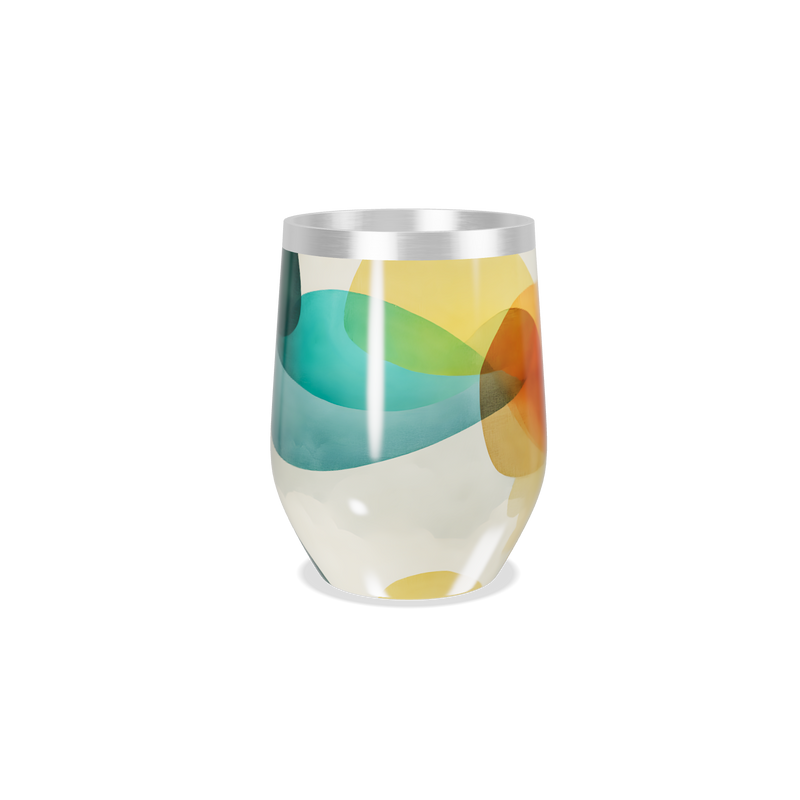 Copo Térmico Slim - Estampa Colorida Vidro