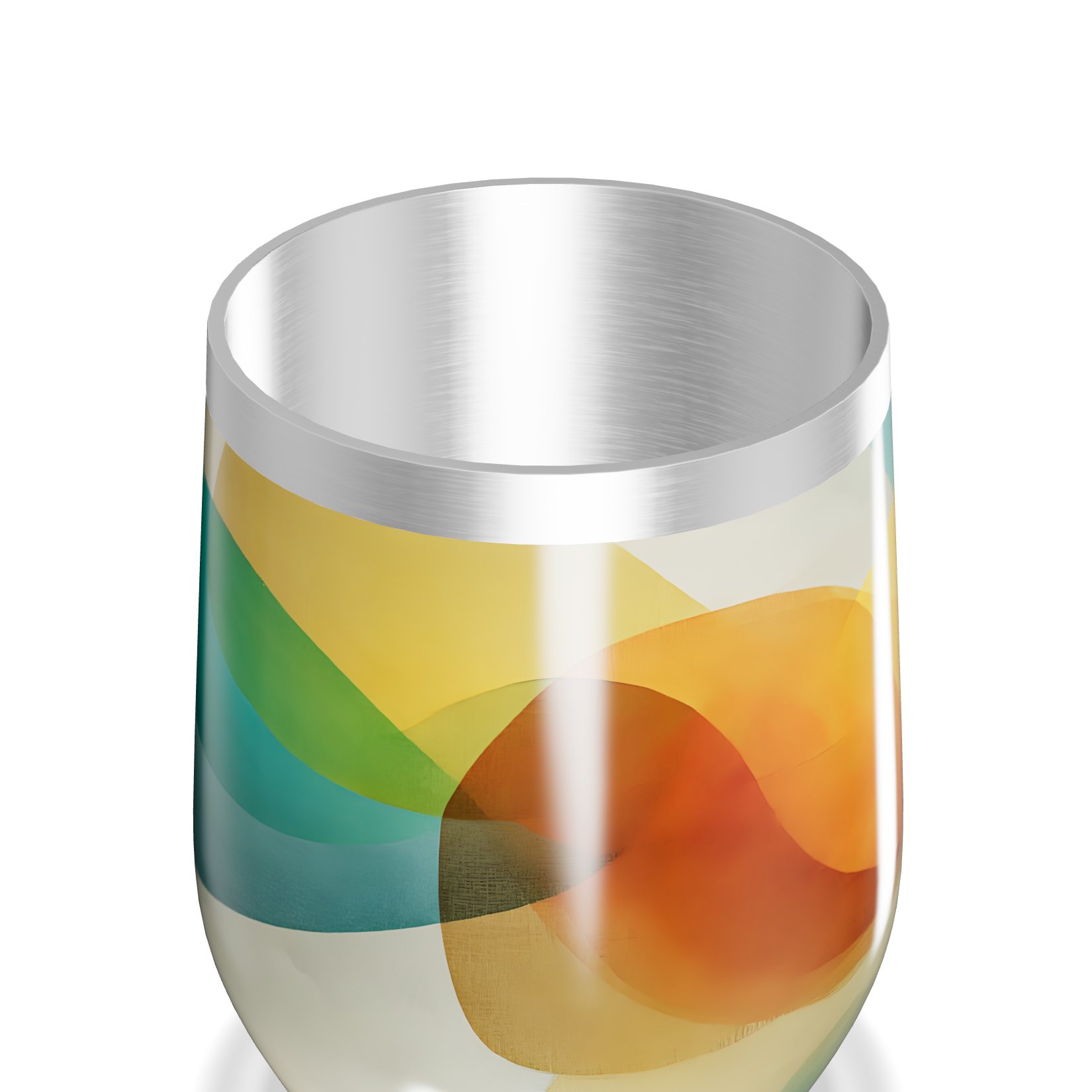 Copo Térmico Slim - Estampa Colorida Vidro