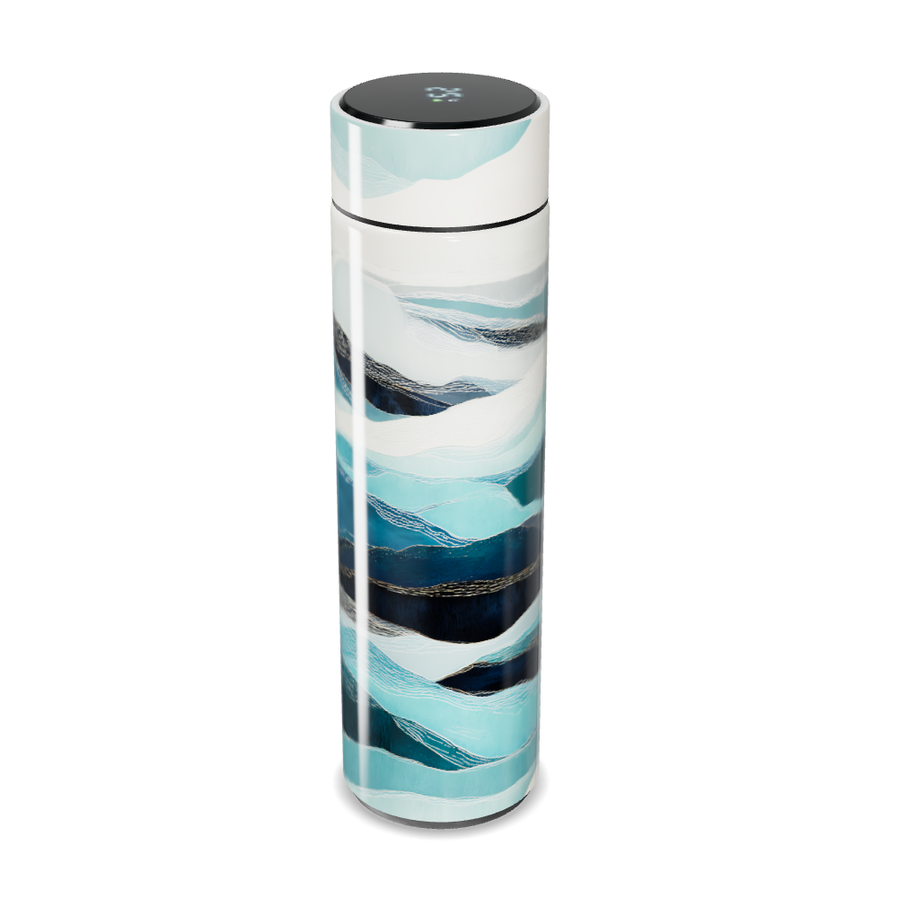 Garrafa Térmica Touch - Azul Estampada