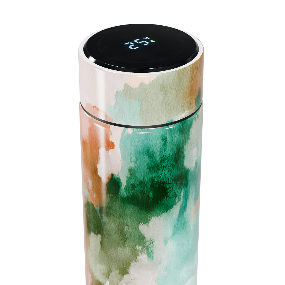 Garrafa Térmica Touch - Estampa Aquarela