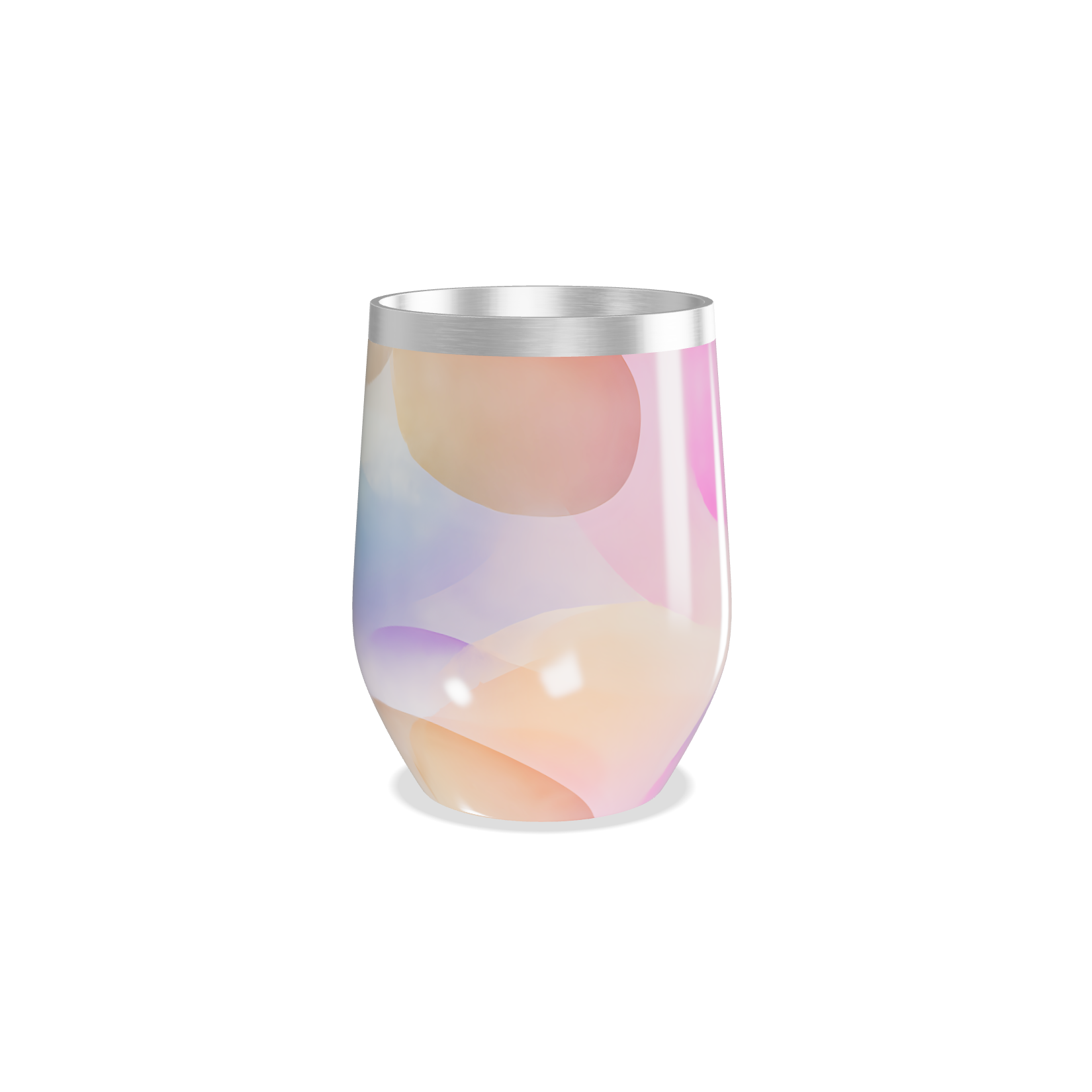 Copo Térmico Slim - Estampa Pastel Aquarela