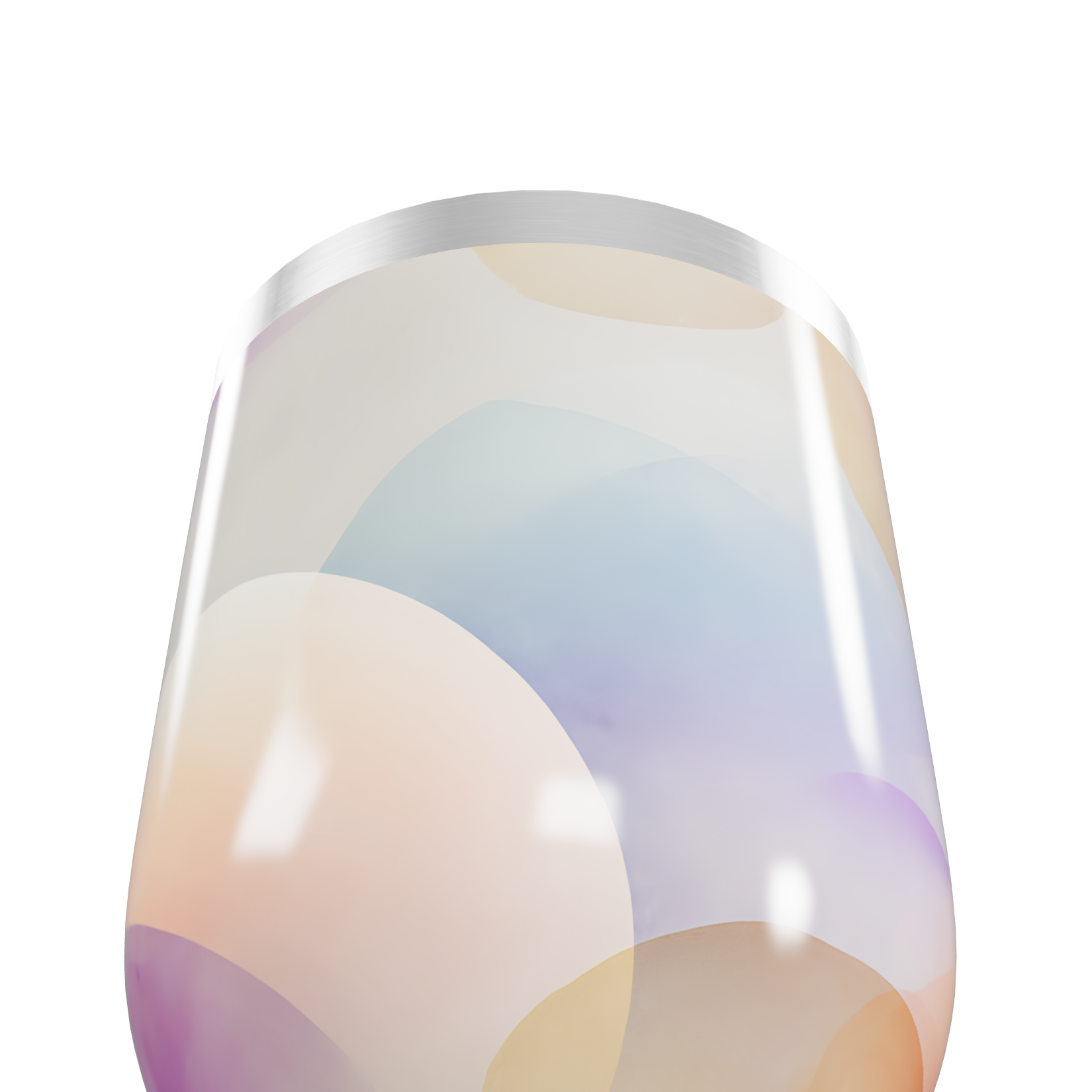 Copo Térmico Slim - Estampa Pastel Aquarela