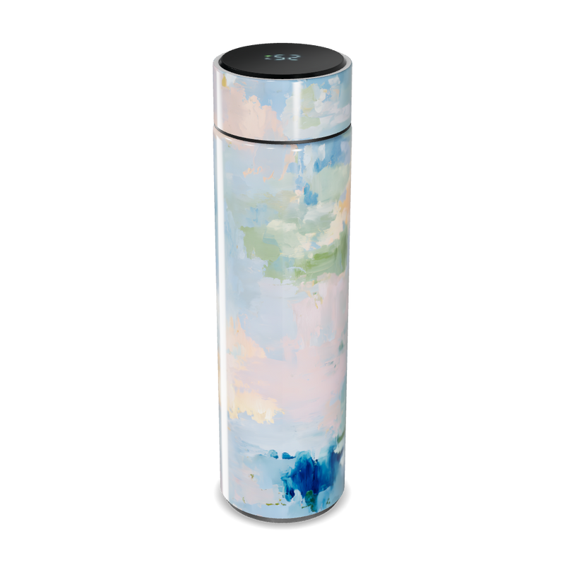 Garrafa Térmica Touch - Azul Arte Abstrata