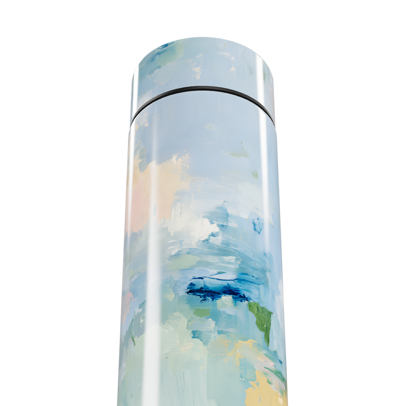 Garrafa Térmica Touch - Azul Arte Abstrata