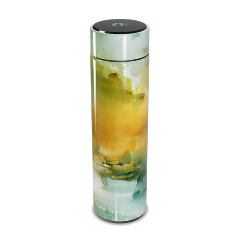 Garrafa Térmica Touch - Estampa Abstrata Colorida