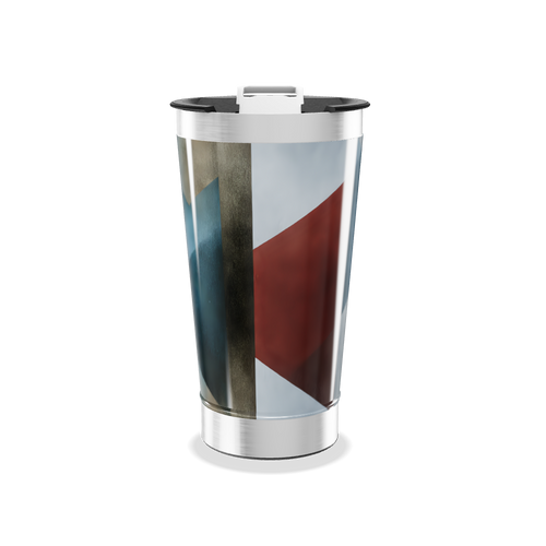 Copo Térmico - Design Geométrico Colorido