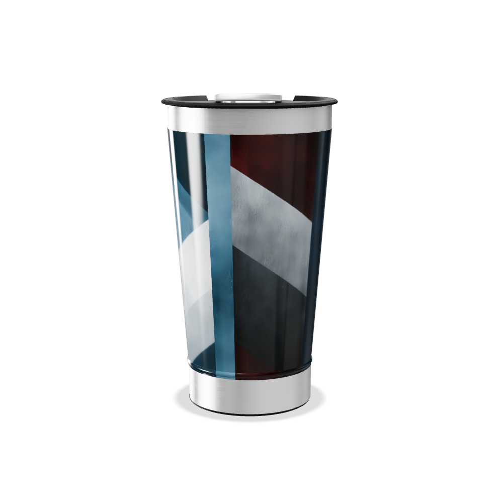 Copo Térmico - Design Geométrico Colorido