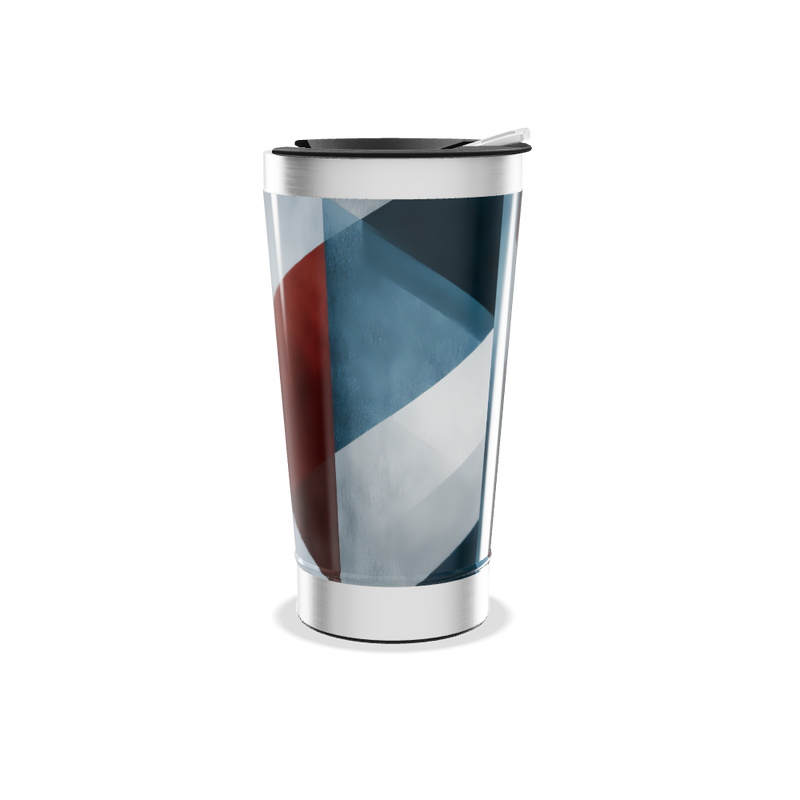 Copo Térmico - Design Geométrico Colorido