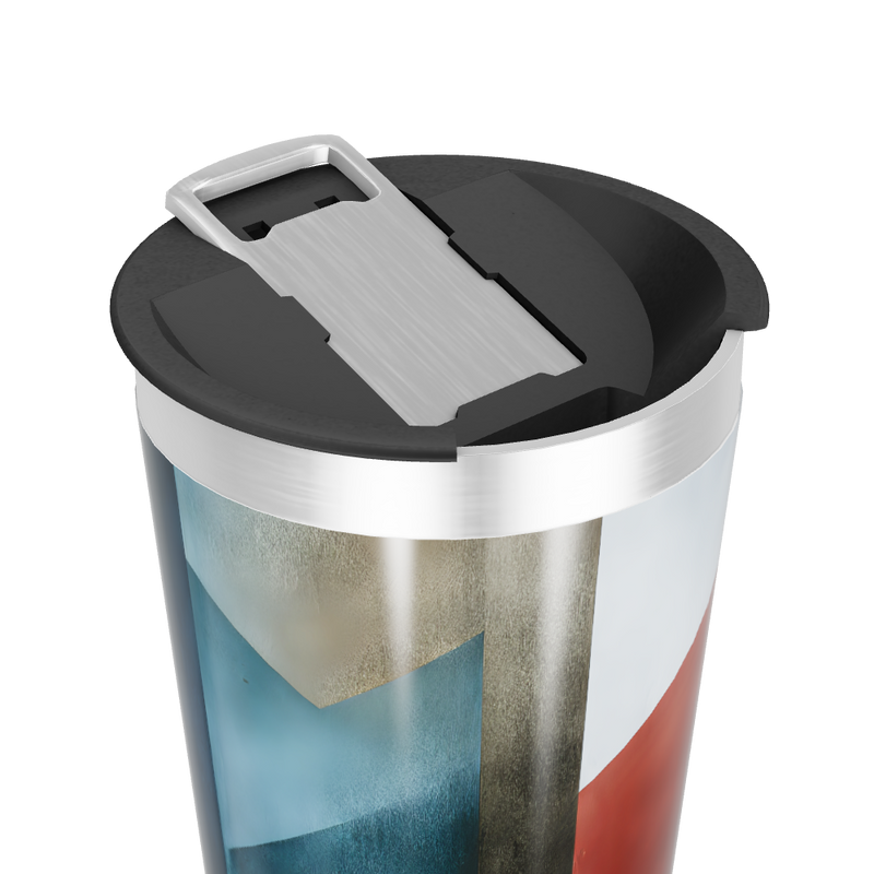 Copo Térmico - Design Geométrico Colorido