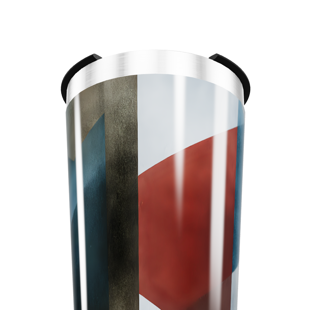 Copo Térmico - Design Geométrico Colorido