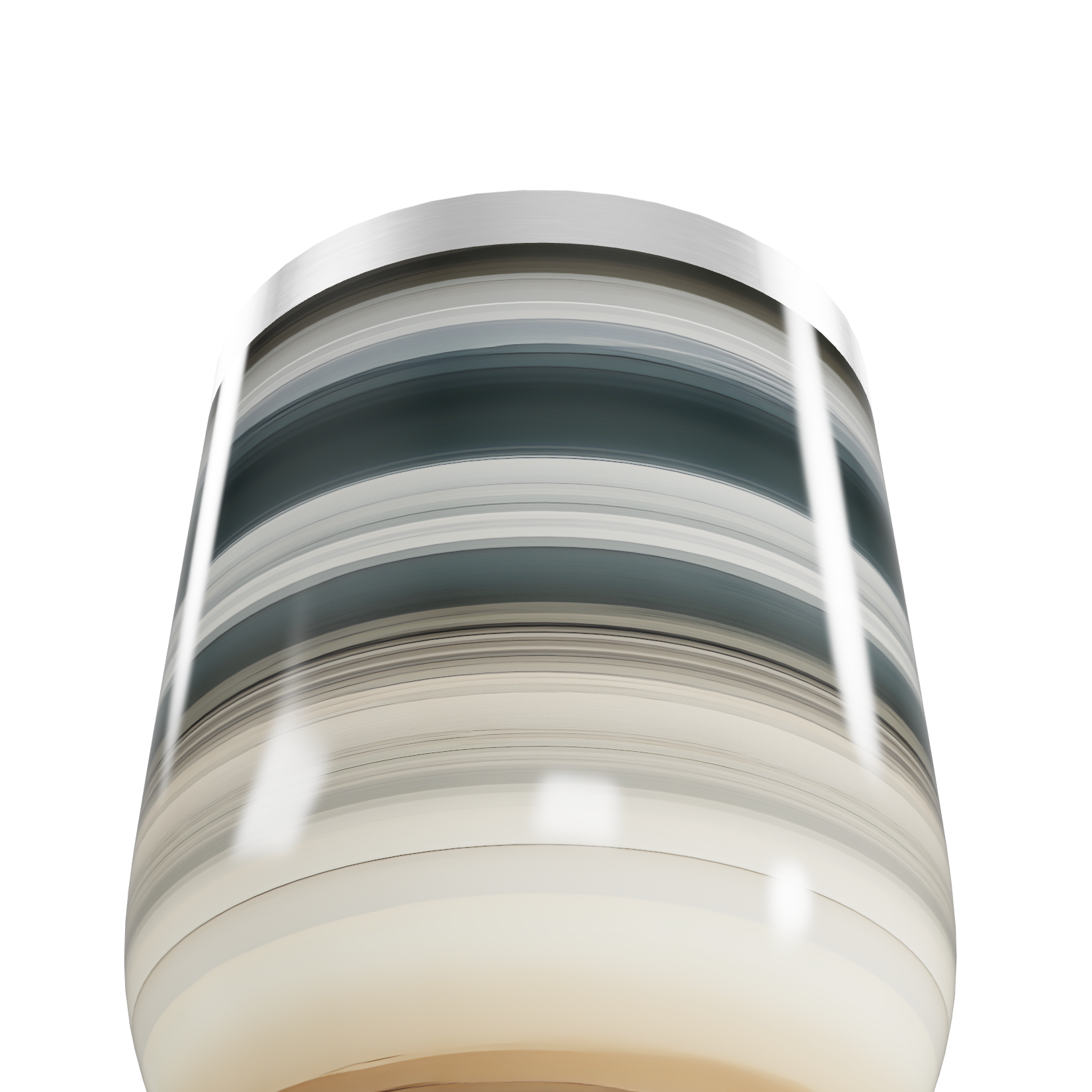 Copo Térmico Slim - Listras Coloridas Inox