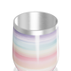 Copo Térmico Slim - Listrado Pastel Aço Inox