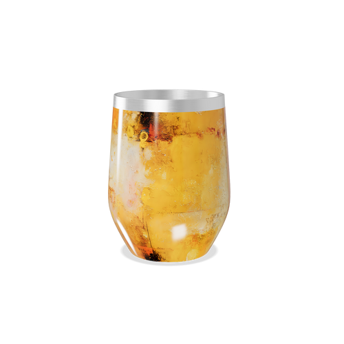 Copo Térmico Slim - Amarelo Texturizado