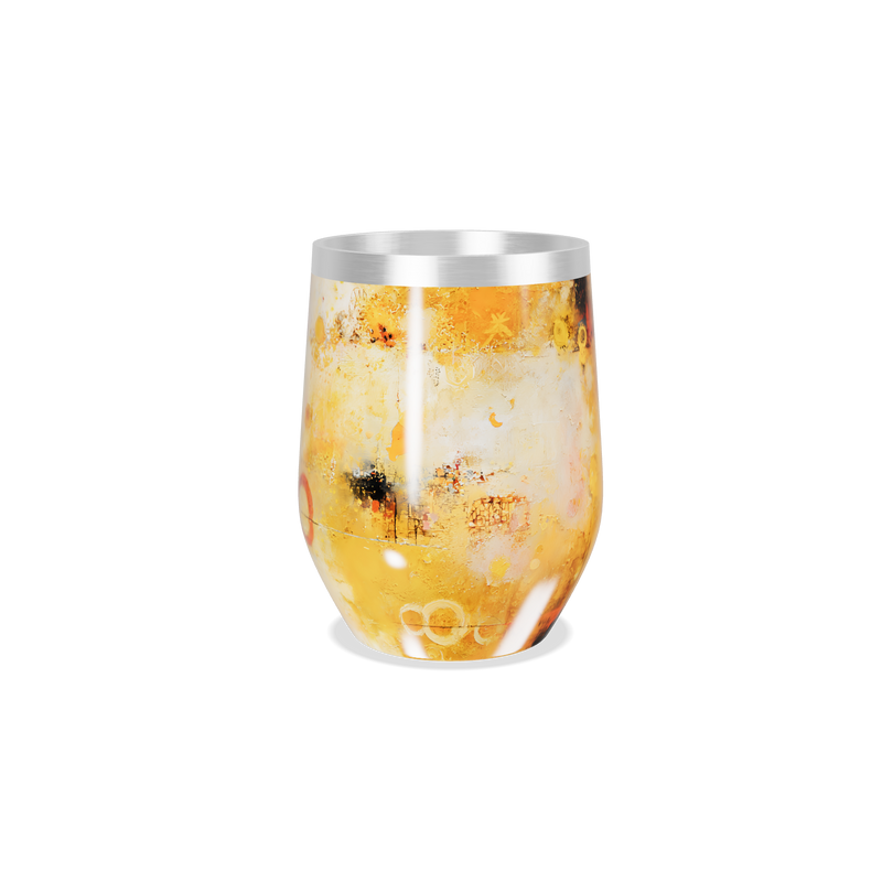 Copo Térmico Slim - Amarelo Texturizado