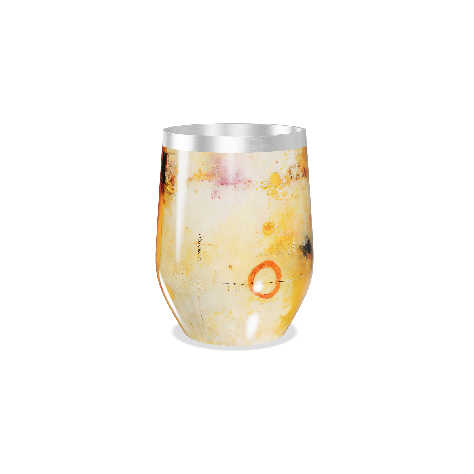 Copo Térmico Slim - Amarelo Texturizado