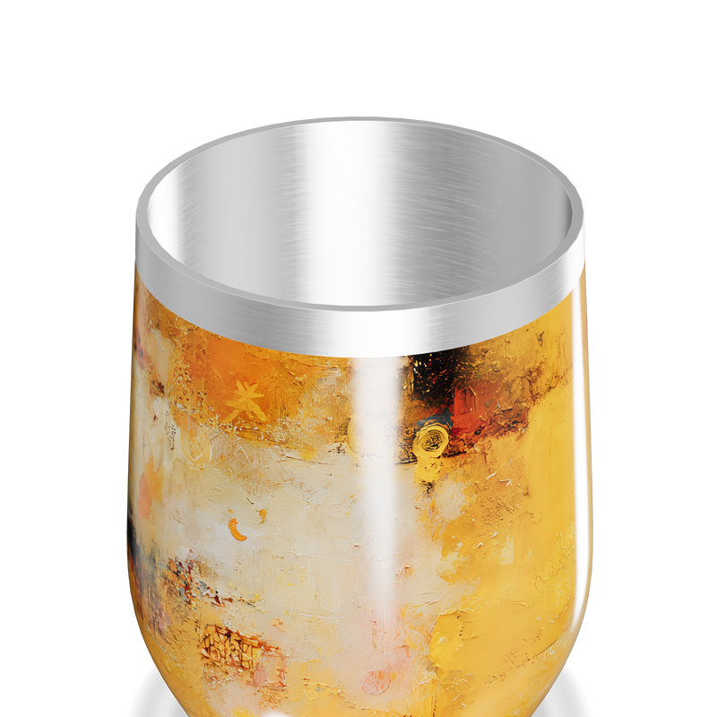 Copo Térmico Slim - Amarelo Texturizado