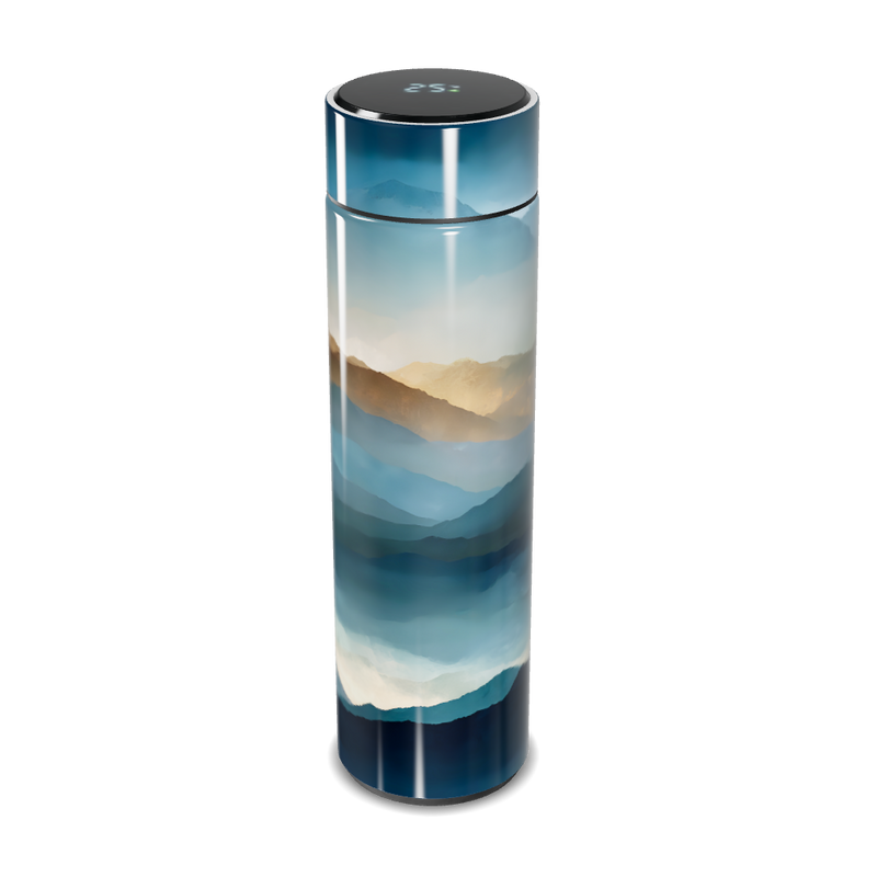 Garrafa Térmica Touch - Montanhas Azul