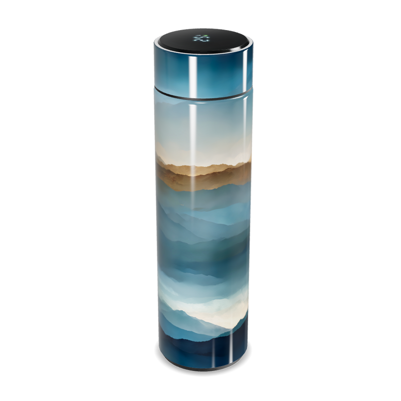 Garrafa Térmica Touch - Montanhas Azul