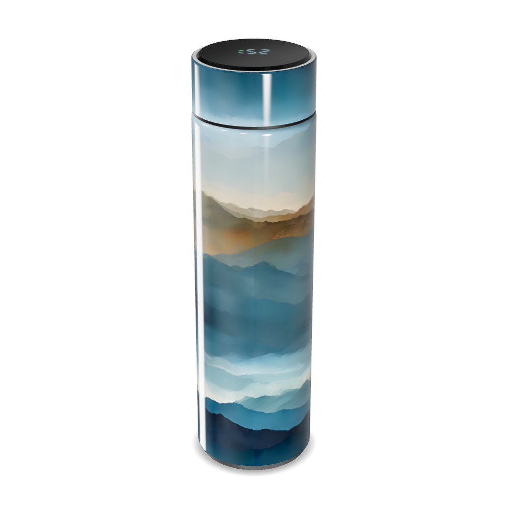 Garrafa Térmica Touch - Montanhas Azul