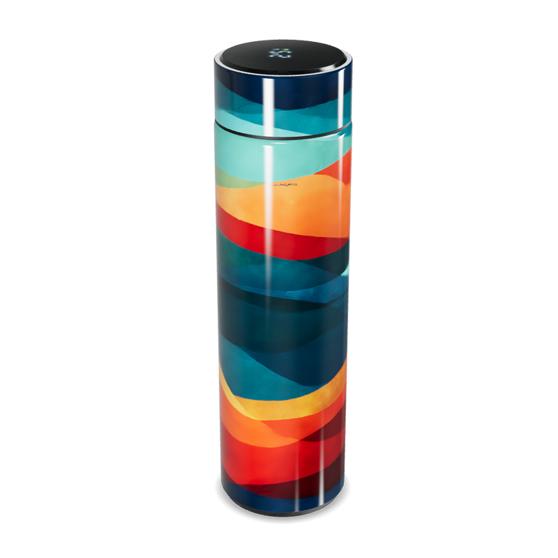 Garrafa Térmica Touch - Colorida com Estampa Moderna