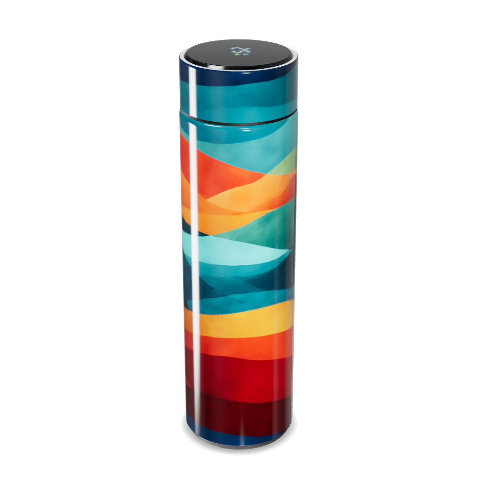 Garrafa Térmica Touch - Colorida com Estampa Moderna