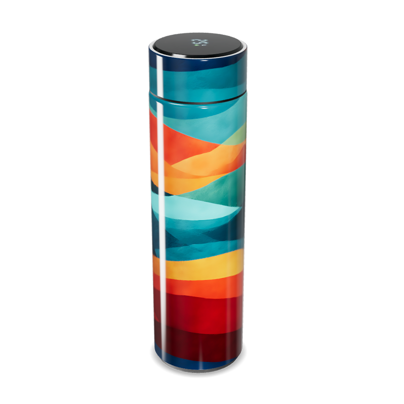 Garrafa Térmica Touch - Colorida com Estampa Moderna