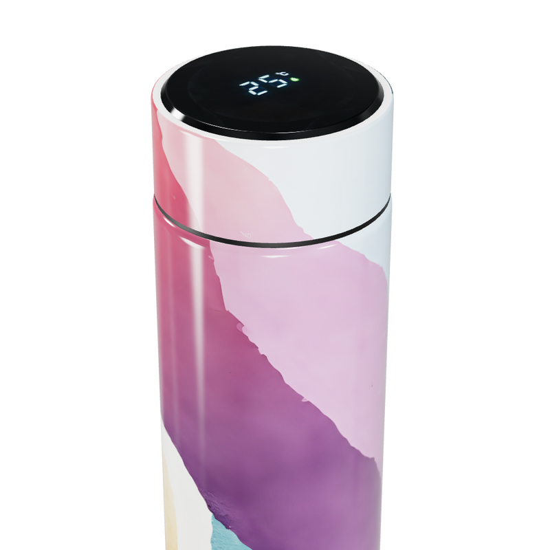 Garrafa Térmica Touch - Colorida com Display Digital
