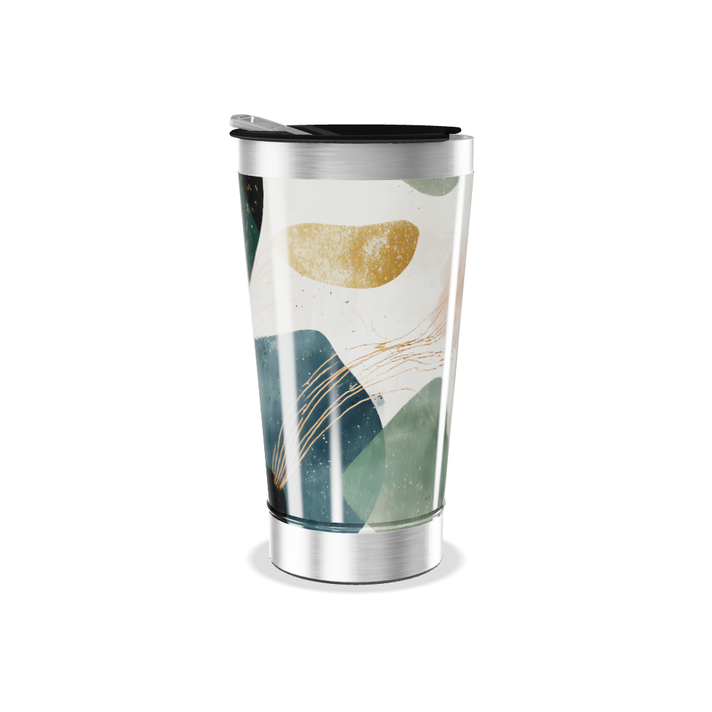 Copo Térmico - Com Estampa Abstrata