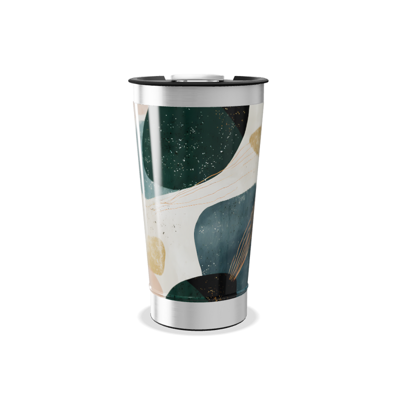 Copo Térmico - Com Estampa Abstrata